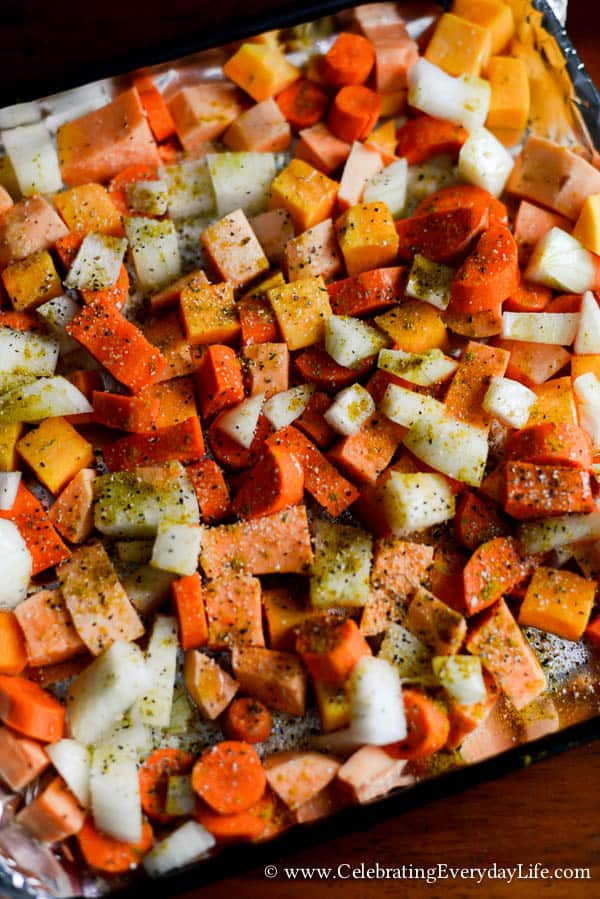 Roasted Fall Root Vegetables
 Roasted Root Ve ables Fall Recipe Celebrating