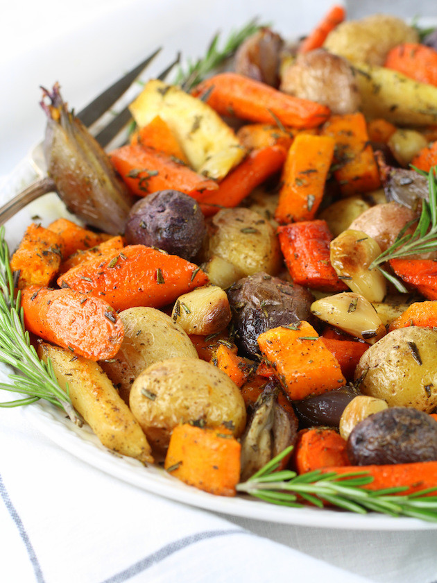 Roasted Fall Root Vegetables
 Roasted Fall Ve ables with Rosemary