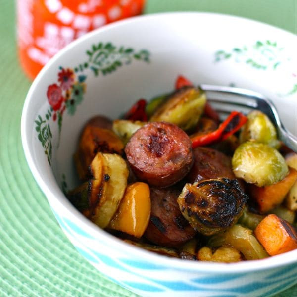 Roasted Fall Vegetables Recipe
 Maple Roasted Fall Ve ables with Chicken Apple Sausage