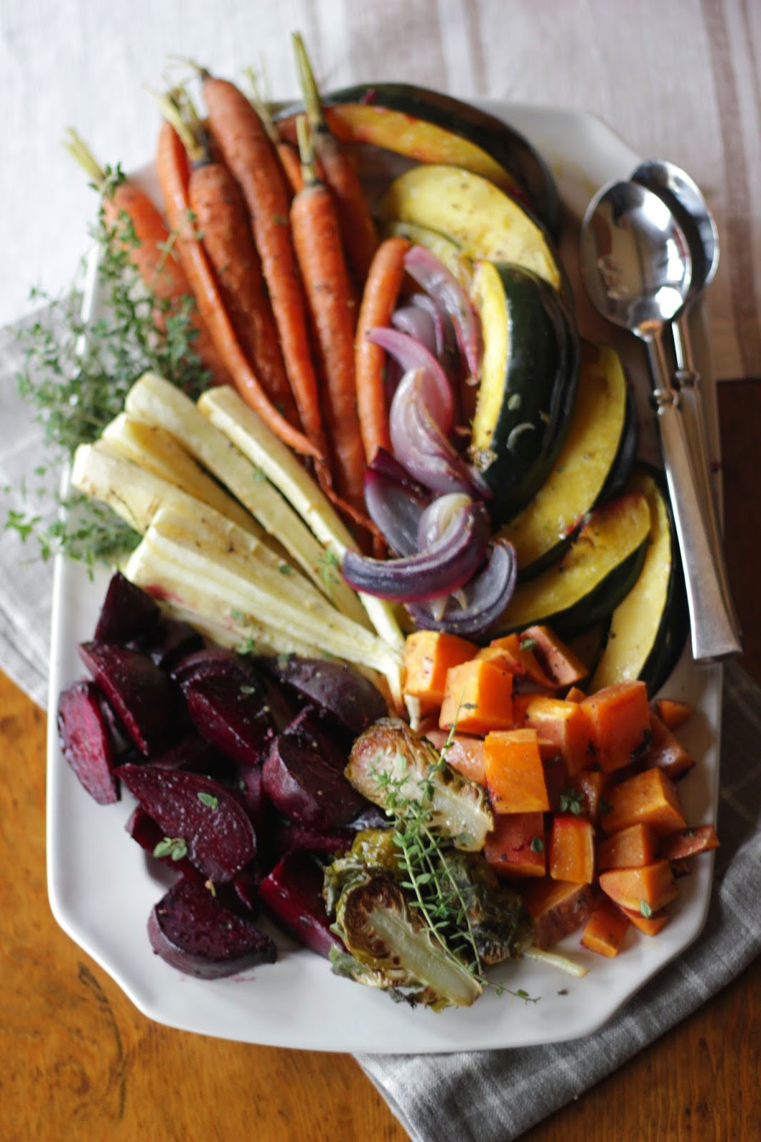 Roasted Vegetables For Thanksgiving
 Jenny Steffens Hobick Roasted Root Ve able Platter with