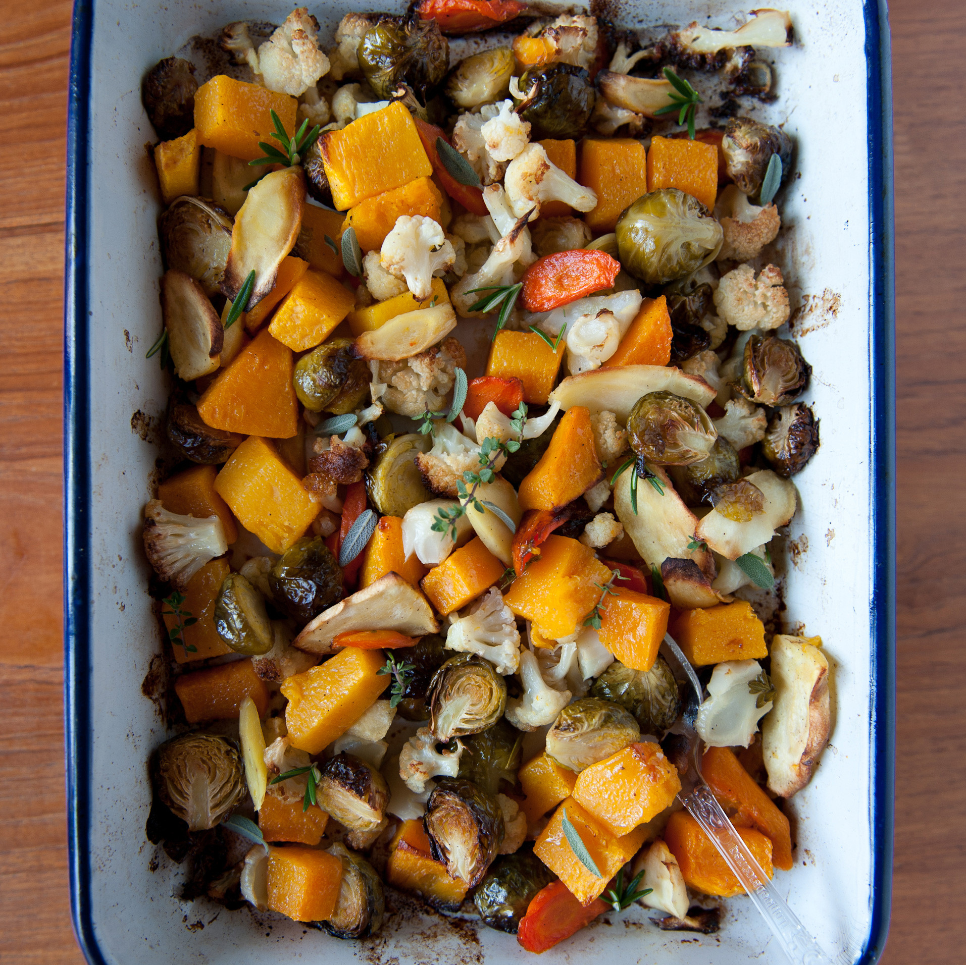 Roasted Vegetables Thanksgiving Recipe
 Roasted Ve ables with Fresh Herbs Recipe Melissa Rubel