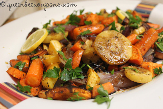 Roasted Vegetables Thanksgiving Recipe
 Roasted root ve ables with herbs and balsamic vinegar