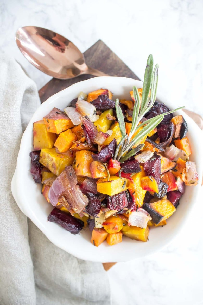 Roasted Vegetables Thanksgiving Recipe
 Rosemary Roasted Root Ve ables