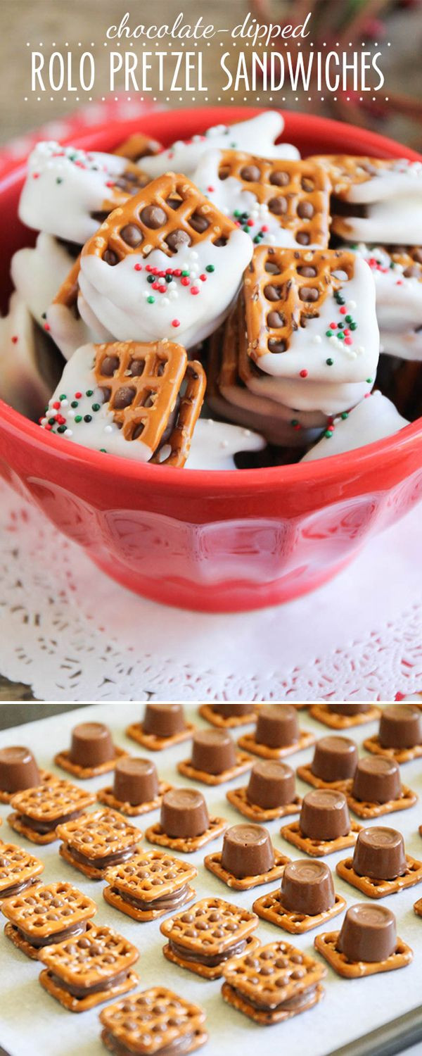 Rolo Christmas Pretzel Candy
 Best 25 Rolo pretzels ideas on Pinterest