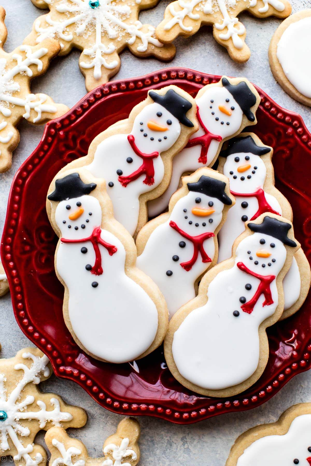 Royal Icing Christmas Cookie
 Snowman Sugar Cookies