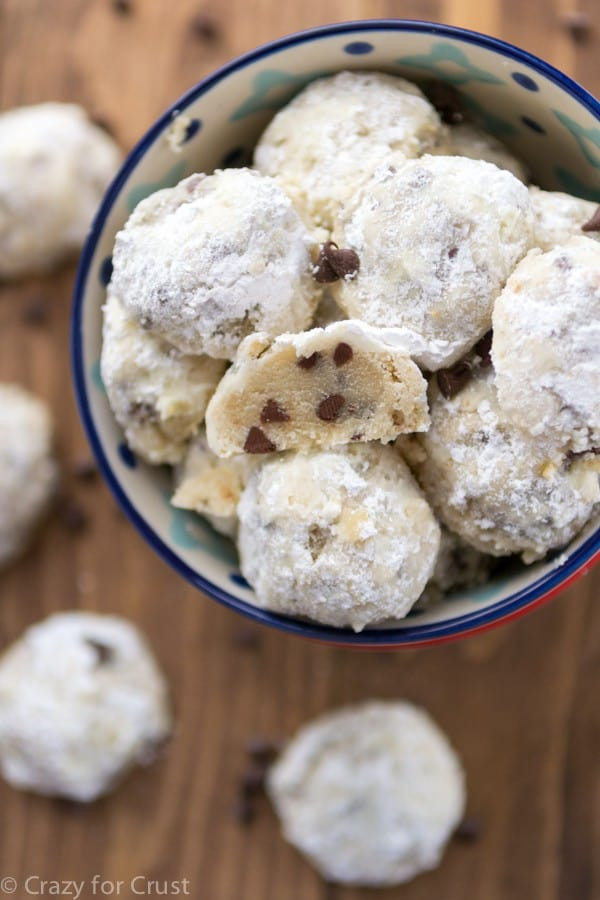 Russian Christmas Cookies
 Chocolate Chip Snowball Cookies Crazy for Crust