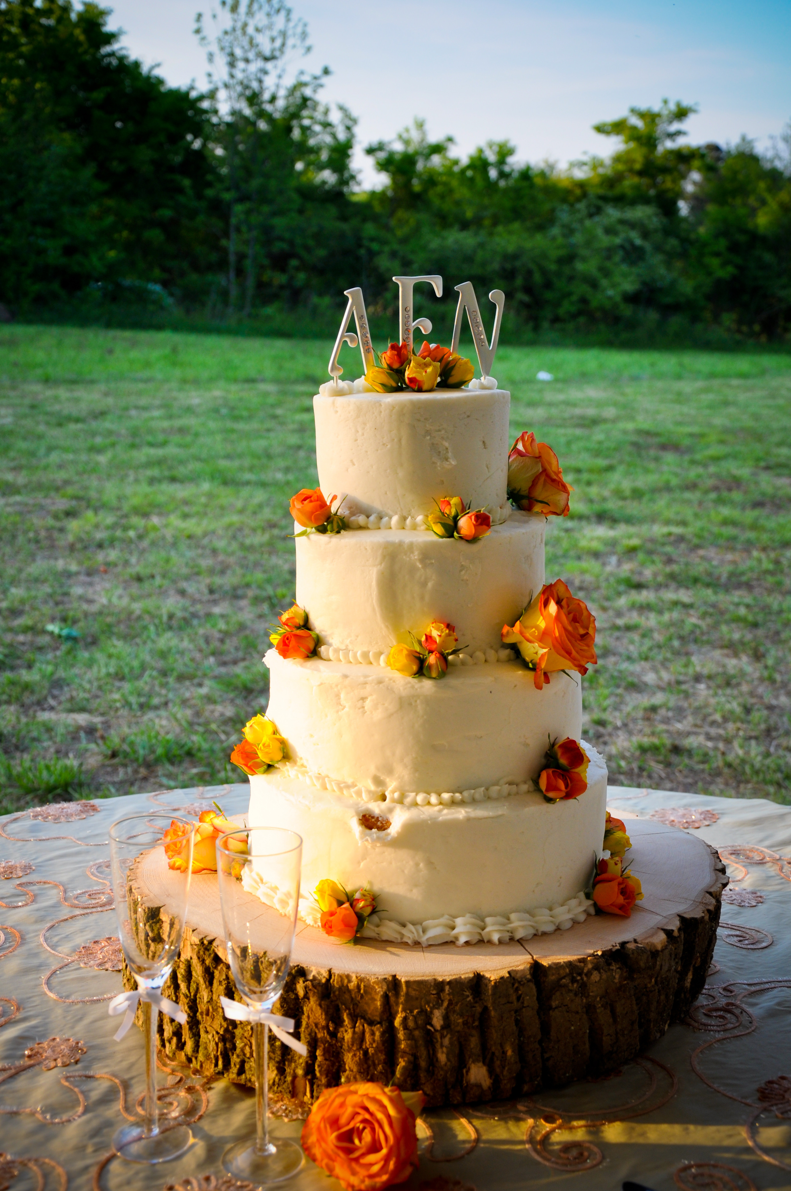 Rustic Fall Wedding Cakes
 Alabama Farm Wedding LaBou re Farms Rustic Wedding Chic