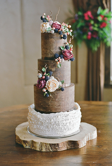 Rustic Fall Wedding Cakes
 Floral Wedding Cakes