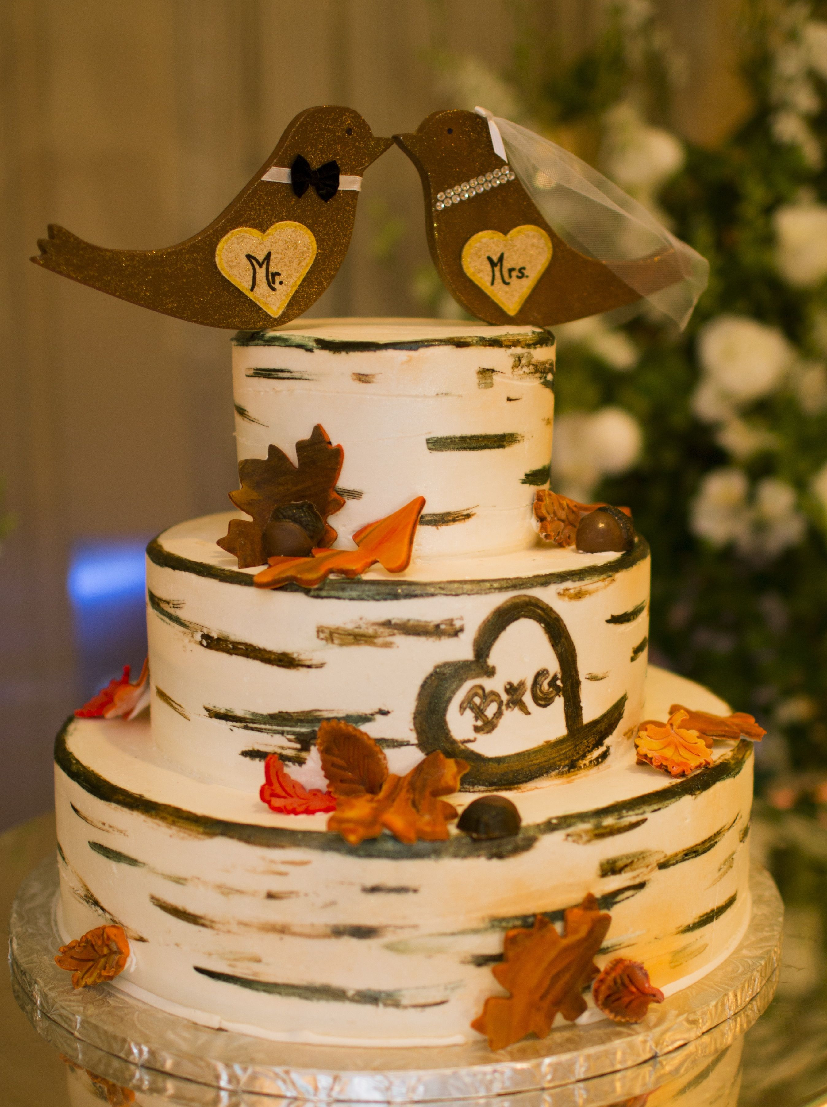 Rustic Fall Wedding Cakes
 Adorable rustic style fall wedding cake fall wedding