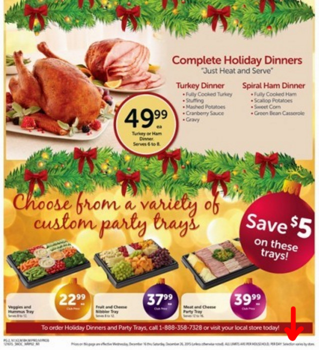 Safeway Christmas Dinner All you have to do.