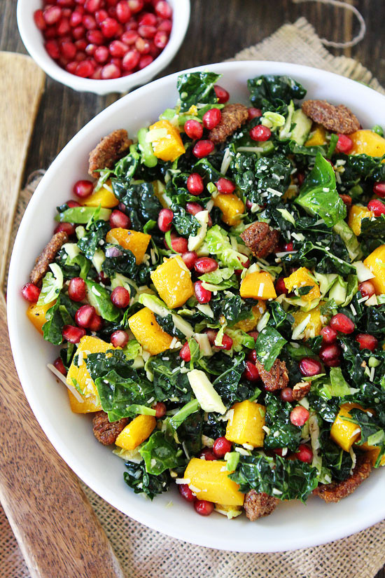 Salads Recipes For Thanksgiving
 Kale and Brussels Sprouts Salad Recipe