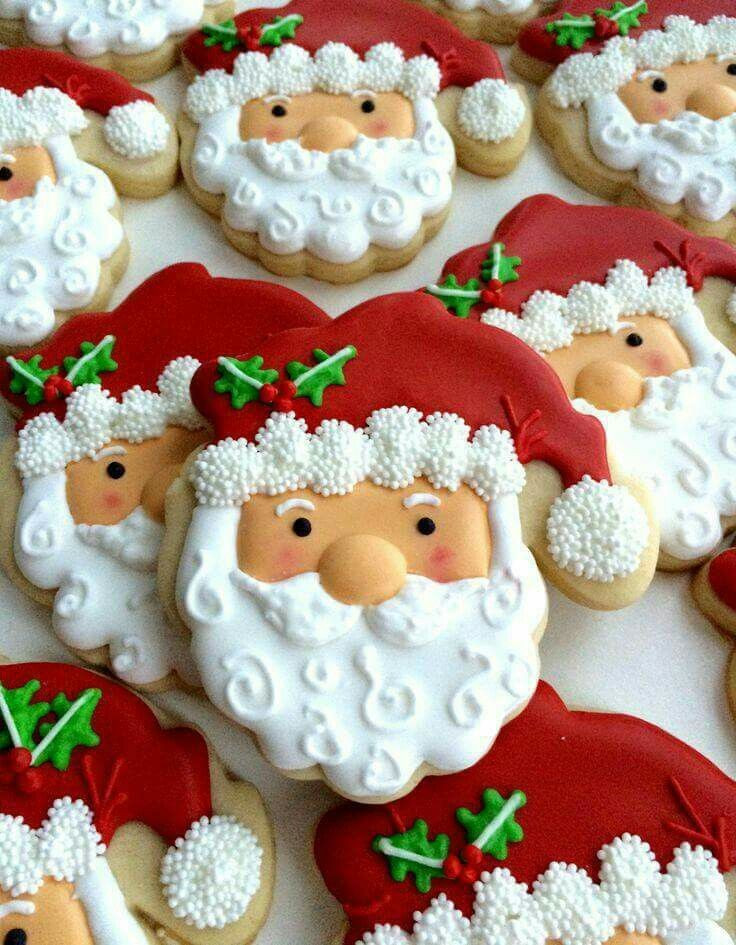Santa Christmas Cookies
 Best 25 Santa cookies ideas on Pinterest