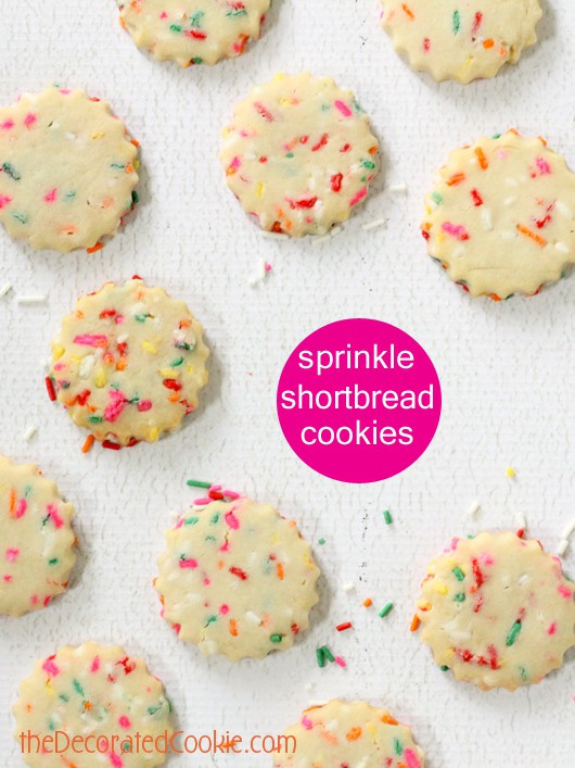 Shortbread Christmas Cookies With Sprinkles
 shortbread rainbow sprinkles cookiesThe Decorated Cookie