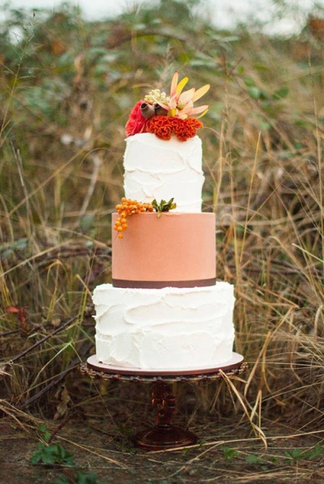 Simple Fall Wedding Cakes
 12 Rustic Autumn Wedding Cakes you’ll Love