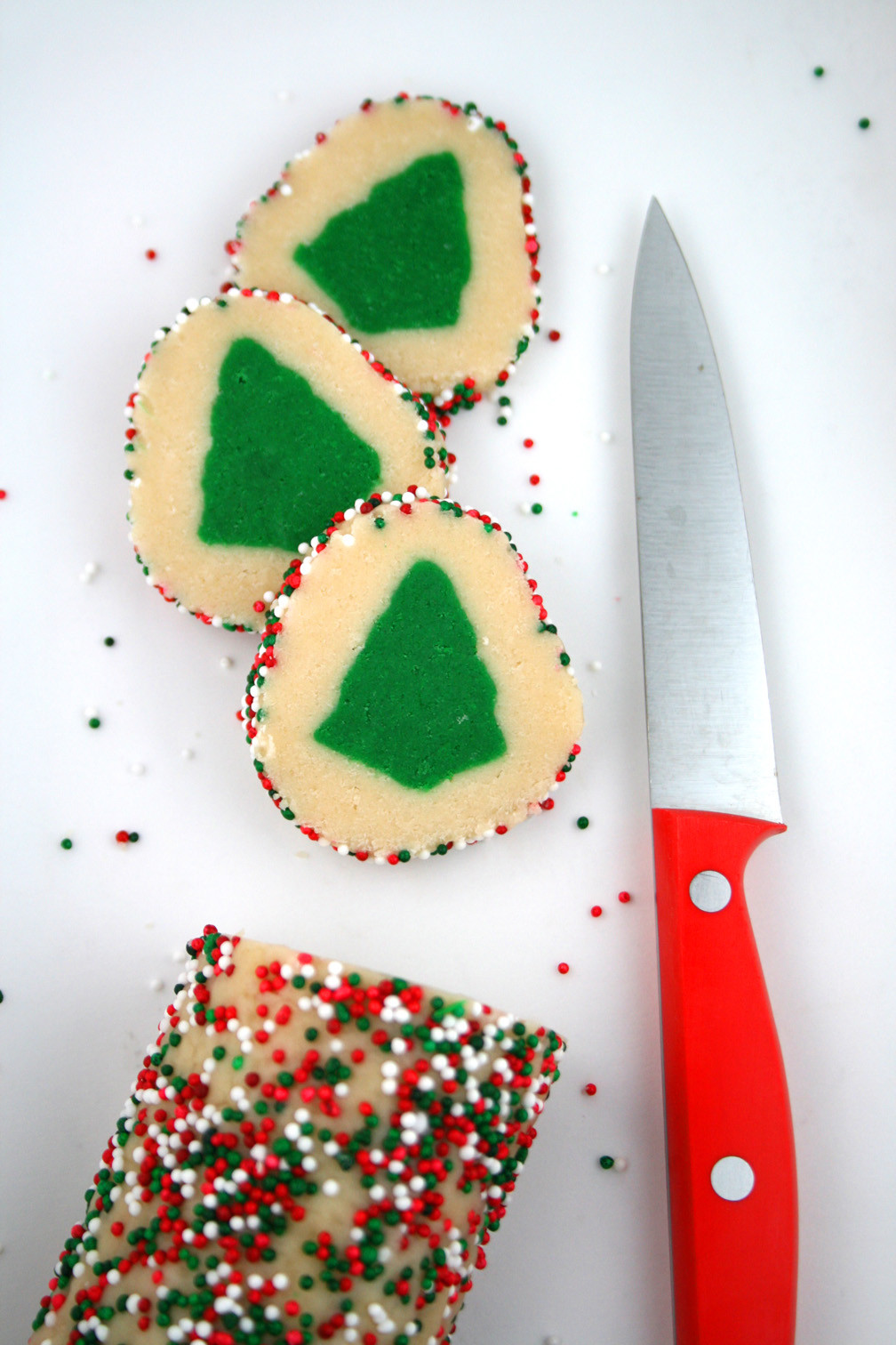 Slice And Bake Christmas Cookies
 Slice n Bake Christmas Tree Cookies Mom Loves Baking