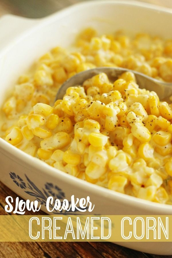 Slow Cooker Thanksgiving Side Dishes
 Slow Cooker Creamed Corn Side Dish Recipe