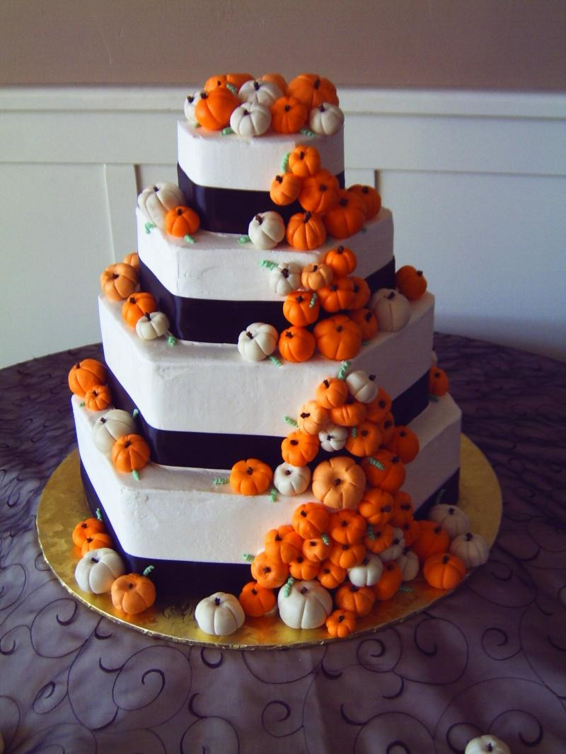 Small Fall Wedding Cakes
 Trends We Love Pumpkin Wedding Decor This Fairy Tale Life
