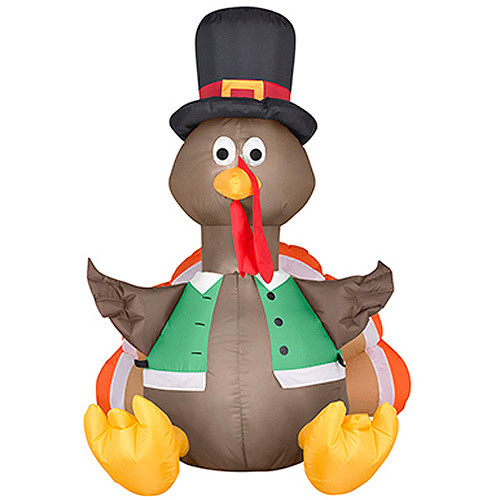Smallest Turkey For Thanksgiving
 Thanksgiving Airblown Inflatable Small 3 5 ft Happy