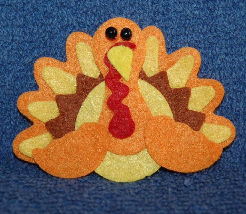 Smallest Turkey For Thanksgiving
 Small Felt Thanksgiving Turkey Refrigerator Magnet Made