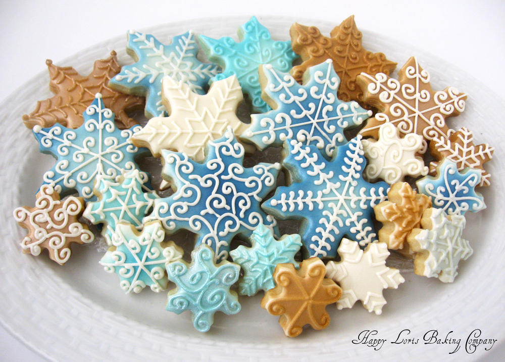 Snowflake Christmas Cookies
 Celestial snowflake cookies