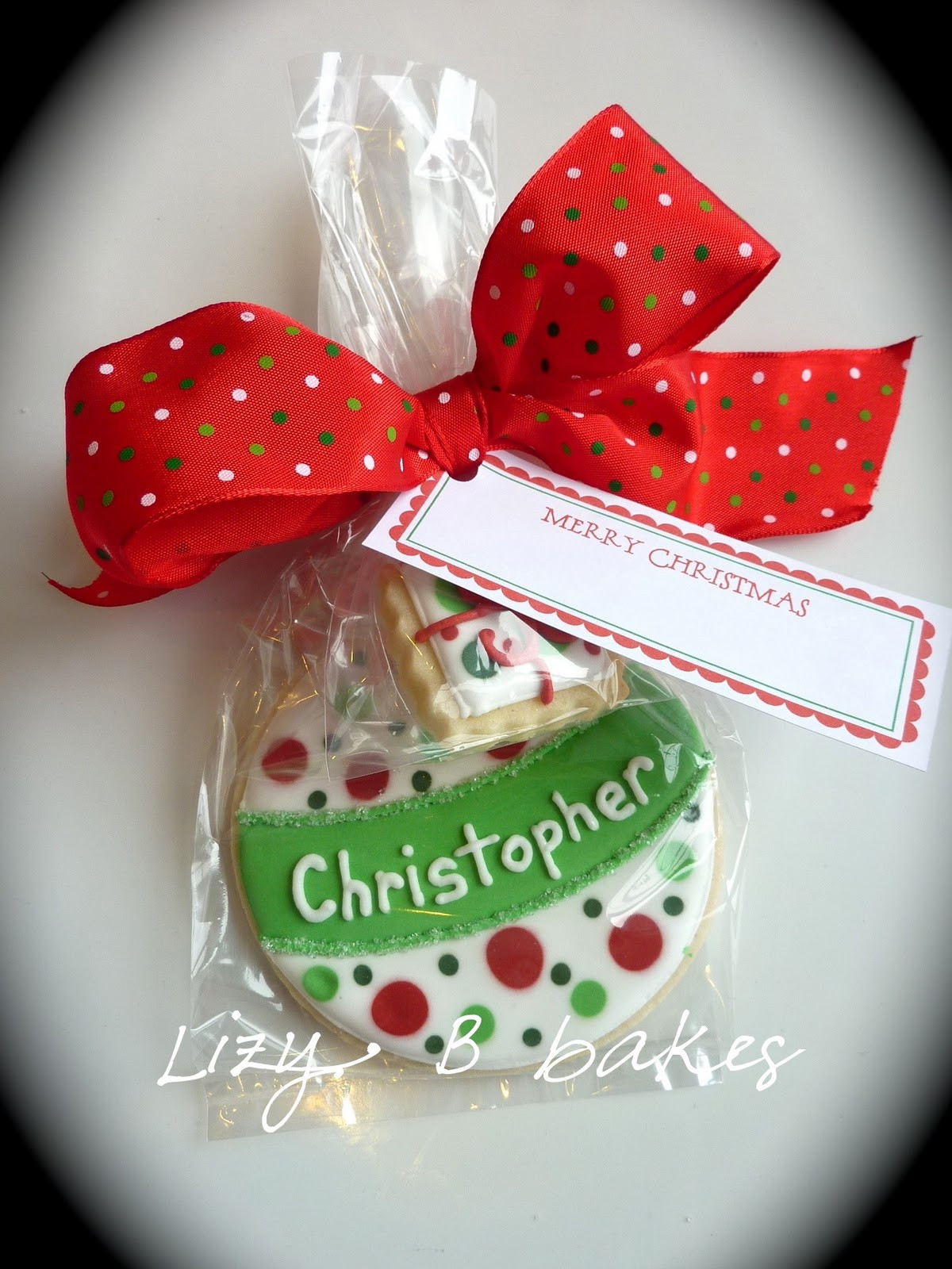Special Christmas Cookies
 Lizy B Personalized Christmas Cookies