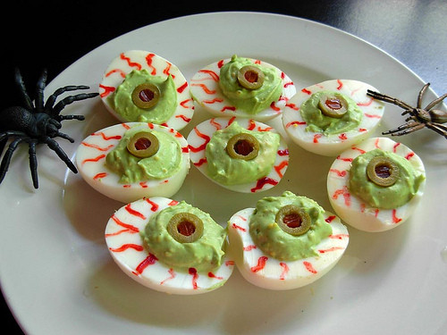 Spooky Deviled Eggs Halloween
 cute halloween foods
