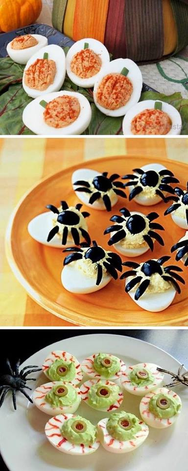 Spooky Deviled Eggs Halloween
 15 Non Candy Halloween Snack Ideas