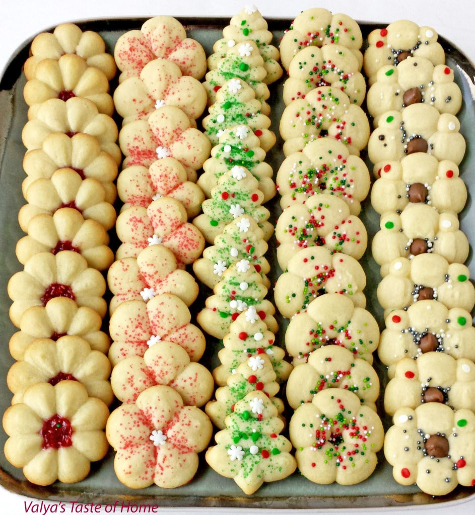 Spritz Christmas Cookies
 Christmas Spritz Cookies Valya s Taste of Home