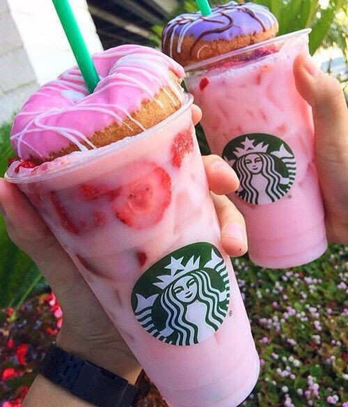 Starbucks Halloween Drinks 2019
 starbucks donuts and pink image