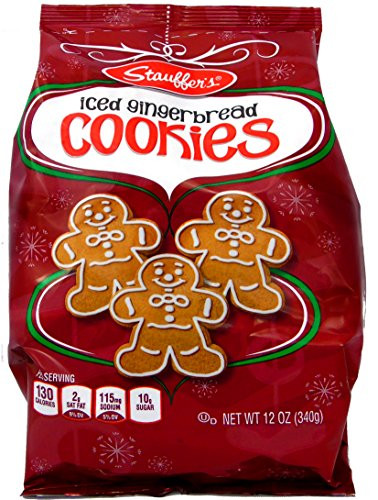 Stauffers Christmas Cookies
 Stauffers Holiday Cookies 12oz Bag 2 Pack Gingerbread