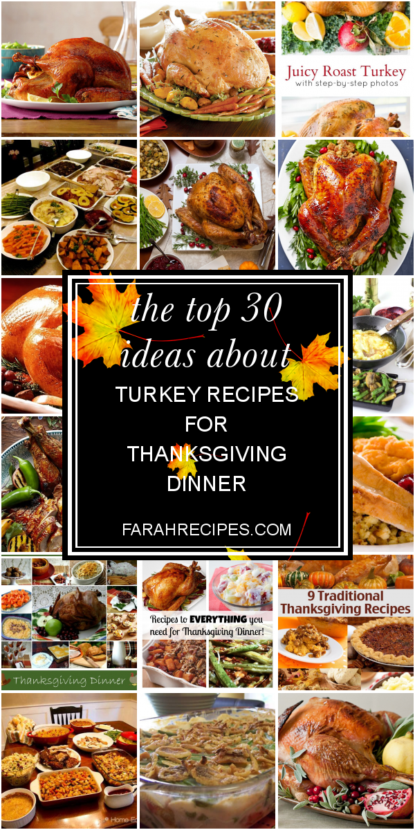 The top 30 Ideas About Turkey Recipes for Thanksgiving Dinner - Most ...