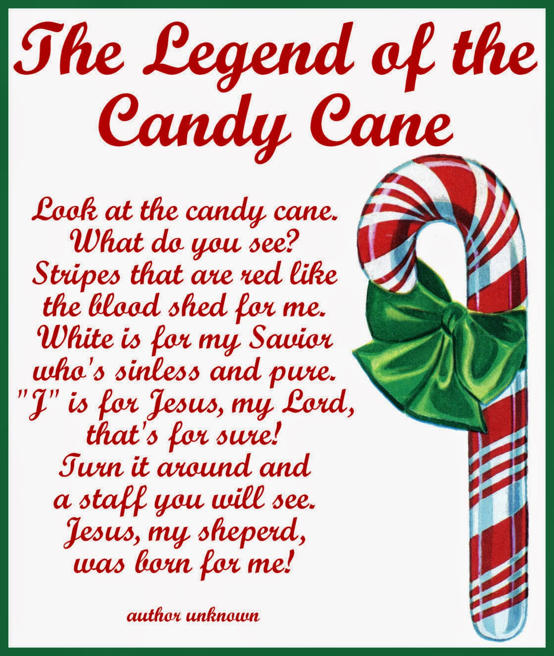Story Of The Candy Cane At Christmas
 Craftymumz Creations Candy Cane Legend Card Printable