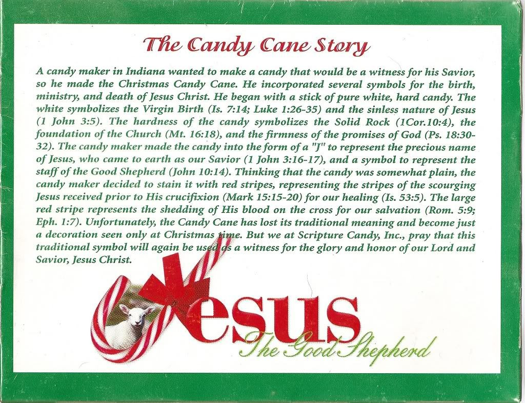 Story Of The Candy Cane At Christmas
 The Candy Cane Bible Legend