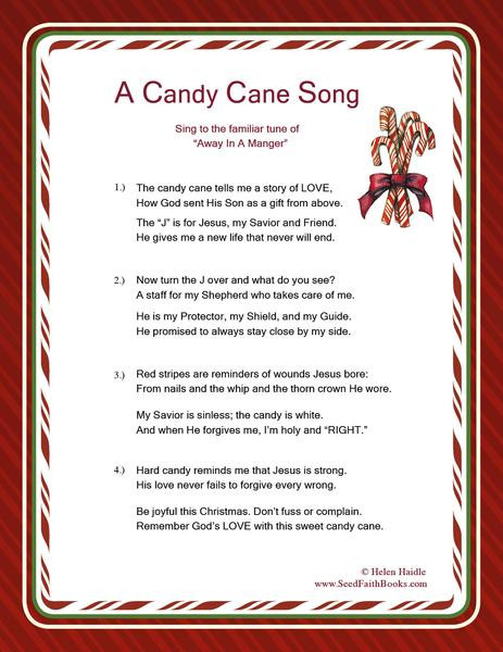 Story Of The Candy Cane At Christmas
 Meaning of the Candy Cane PDF