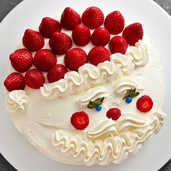 Strawberry Christmas Cake
 Santa Cake