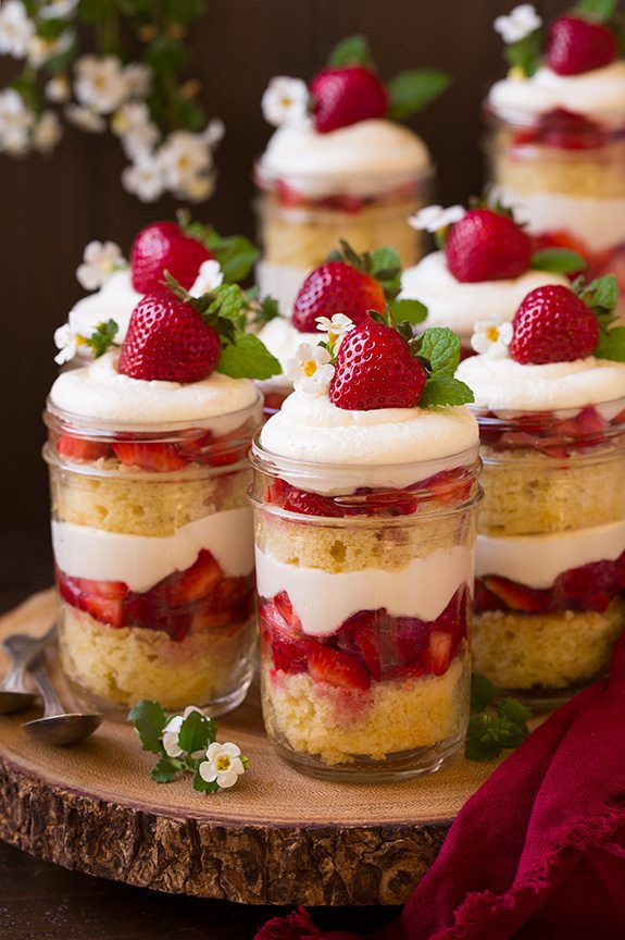 Strawberry Christmas Cake
 Strawberry Shortcake Trifles Cooking Classy