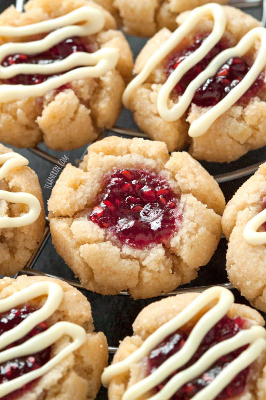 Sugar Free Christmas Desserts
 Soft and Chewy Raspberry Thumbprint Cookies gluten free
