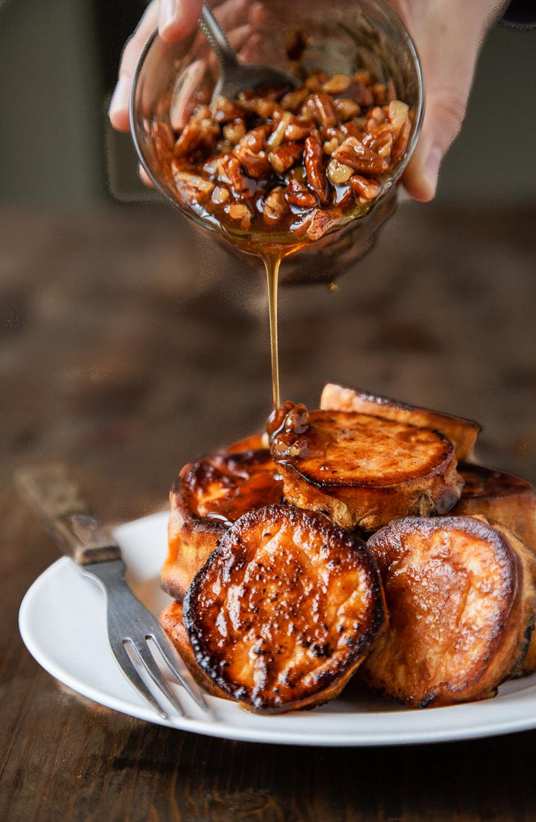 Sweet Potato Recipes For Thanksgiving
 Melting Sweet Potatoes Roasted with Maple Pecan Sauce