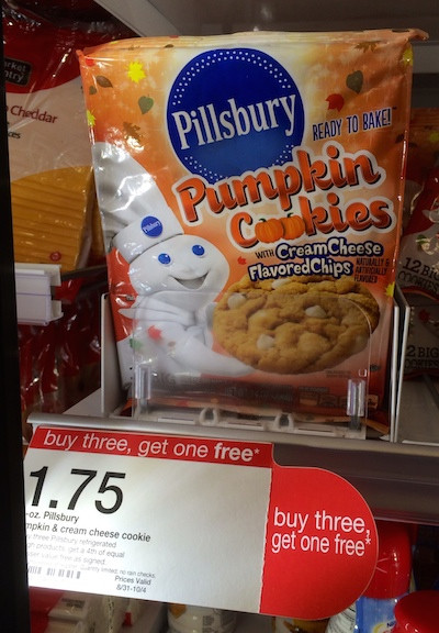 Target Halloween Cookies
 Tar Pillsbury Pumpkin Cookies ly 6¢ Per Package