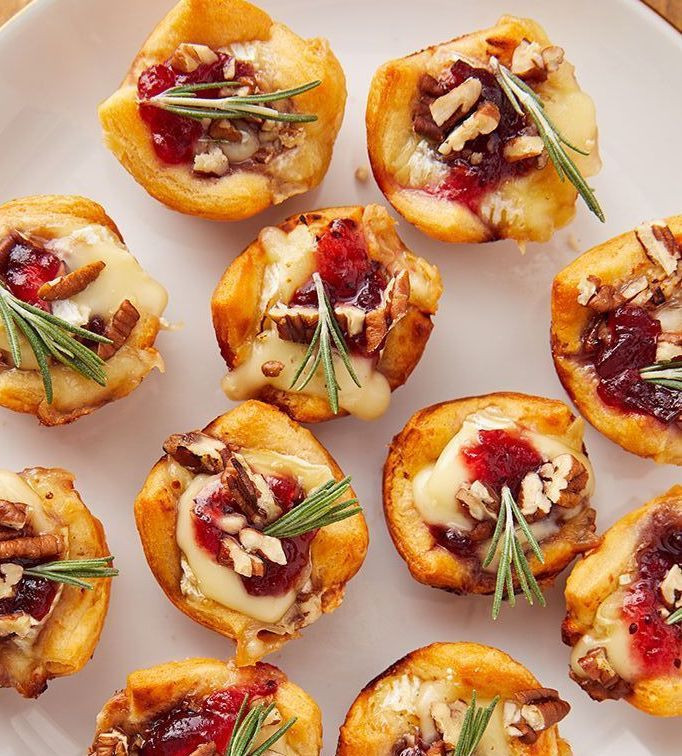 Thanksgiving 2019 Appetizers
 Cranberry Brie Bites Delish