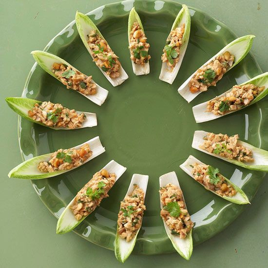Thanksgiving Appetizers Make Ahead
 Endive Chicken Boats
