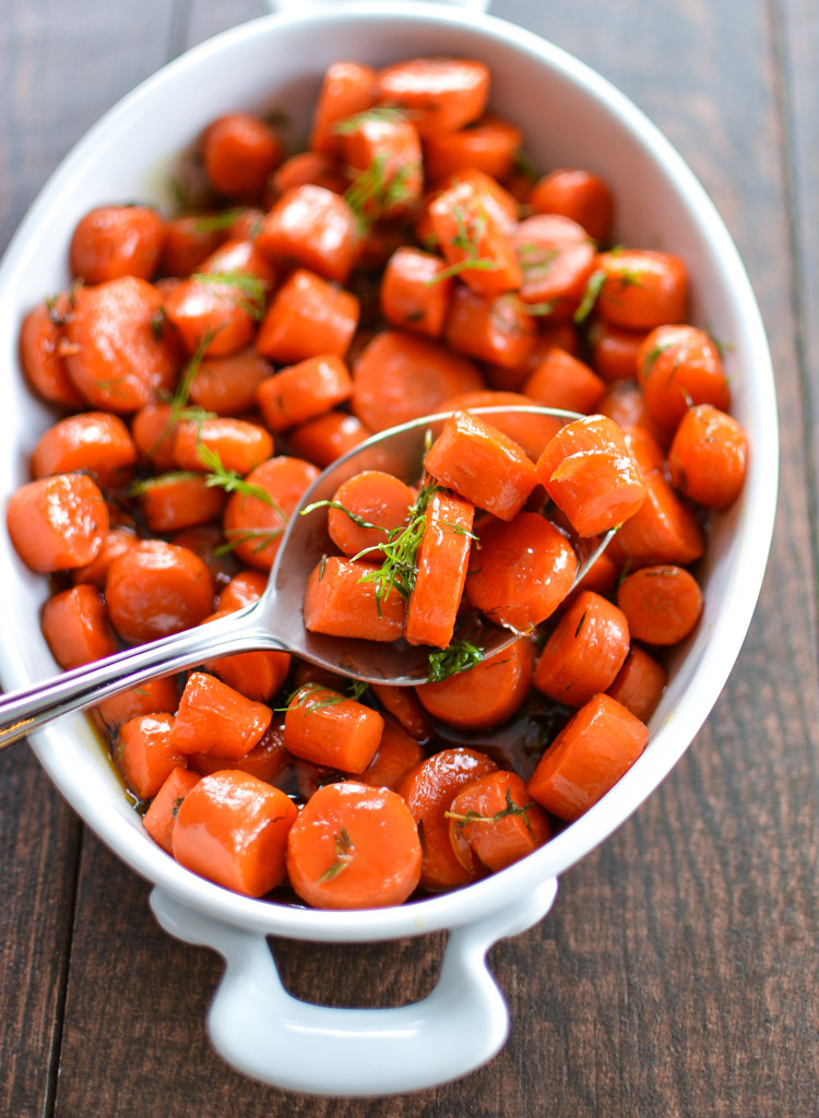 Thanksgiving Carrot Recipes
 Bourbon Maple Glazed Carrots