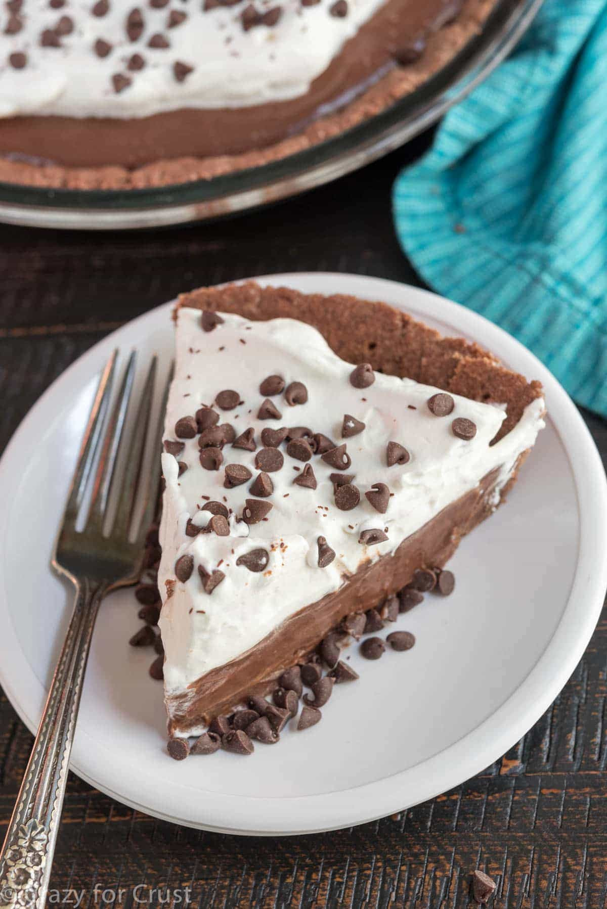 Thanksgiving Chocolate Pie
 Double Chocolate Cream Pie Crazy for Crust