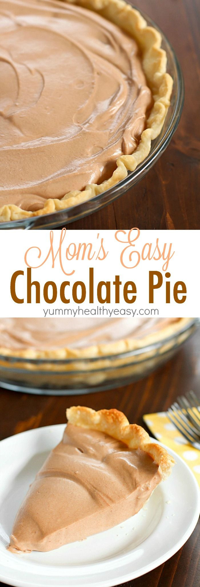 Thanksgiving Chocolate Pie
 An incredibly Easy Chocolate Pie recipe that my Mom makes