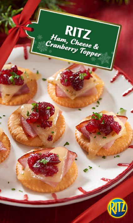 Thanksgiving Cold Appetizers
 RITZ Ham Cheese & Cranberry Topper Recipe