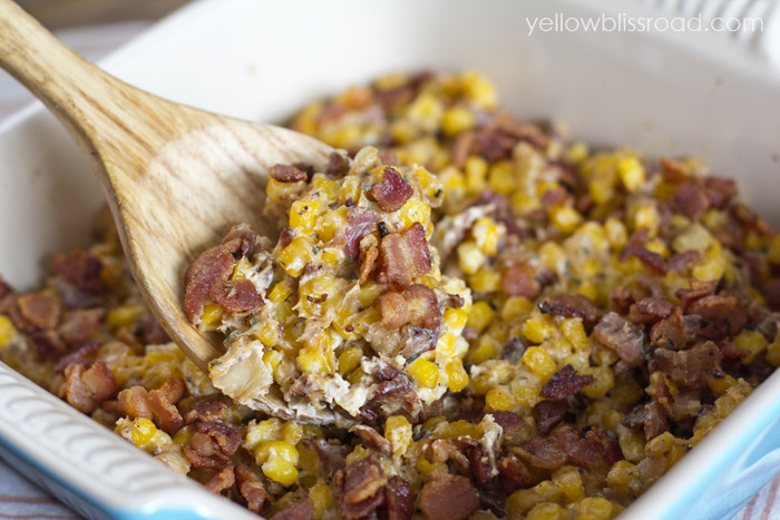 Thanksgiving Corn Side Dishes
 Corn and Bacon Casserole