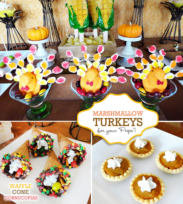 Thanksgiving Dessert Table
 Cute & Clever Thanksgiving Treat Table Hostess with the