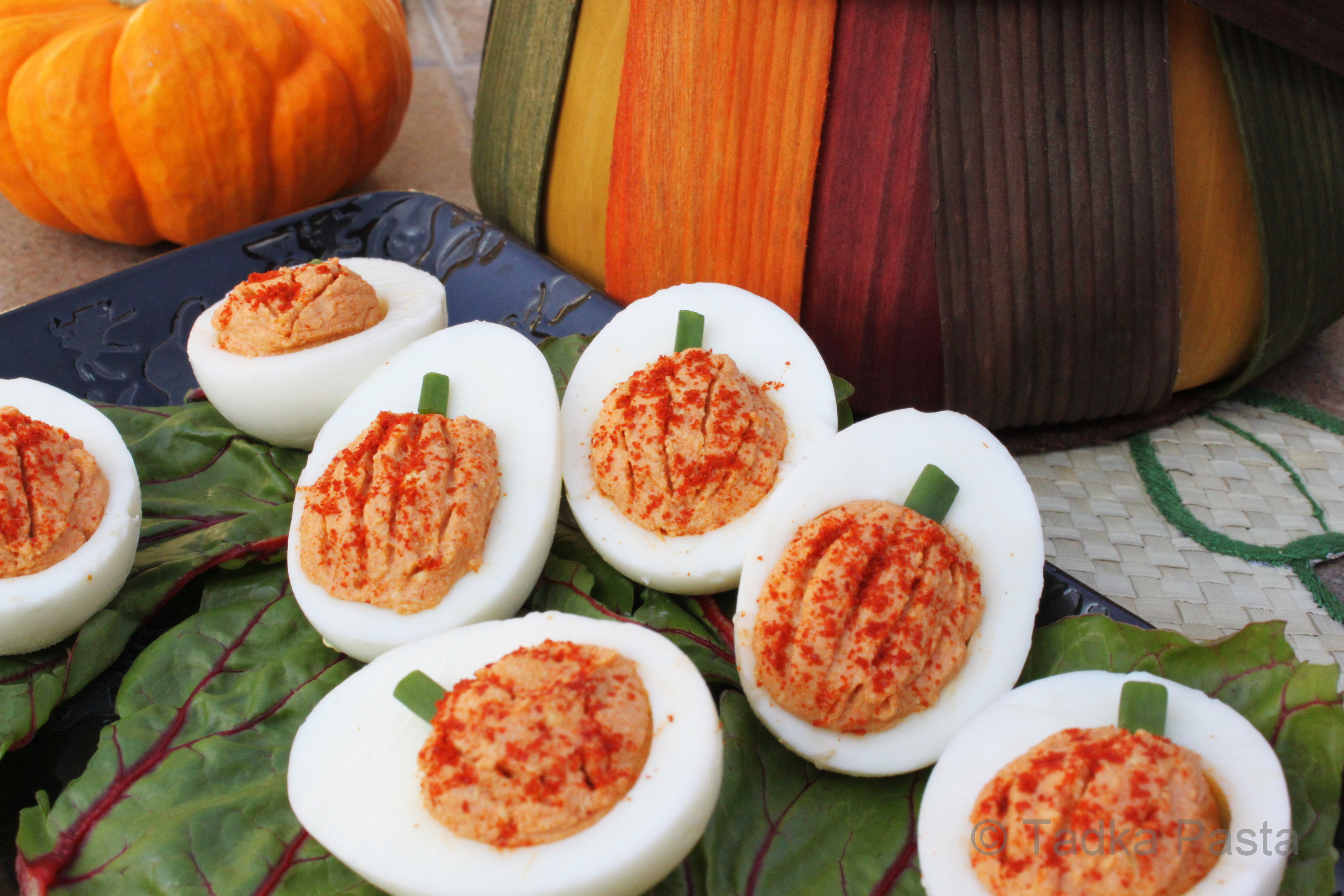 Thanksgiving Deviled Eggs
 Eggs quisite Eats for Li’l Devils
