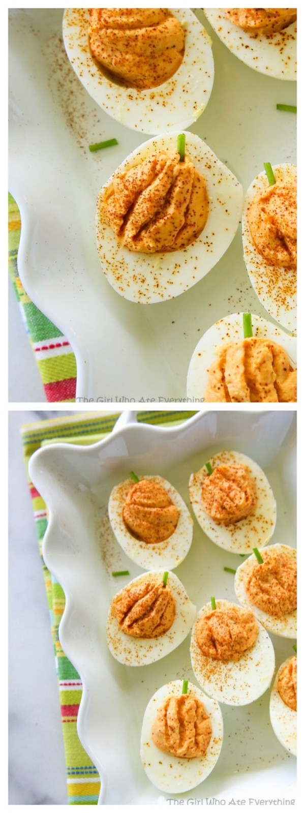 Thanksgiving Deviled Eggs
 These Roasted Red Pepper Deviled Eggs are naturally