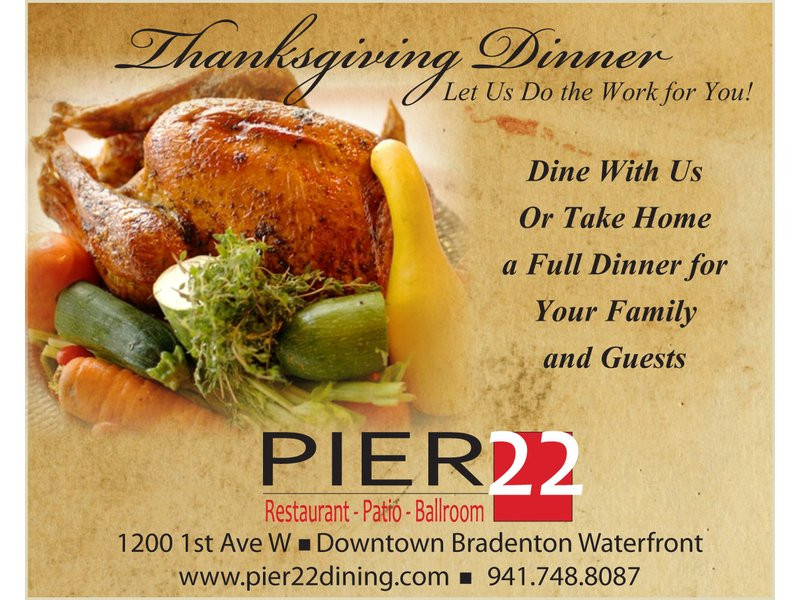 Thanksgiving Dinner Catering
 PIER 22 Restaurant Patio Ballroom and Catering offers a